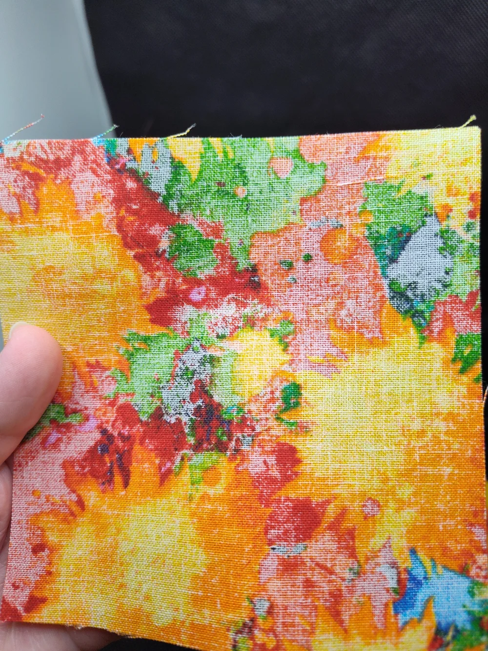 4.50 INCH Sunburst Cotton Fabric SQUARES